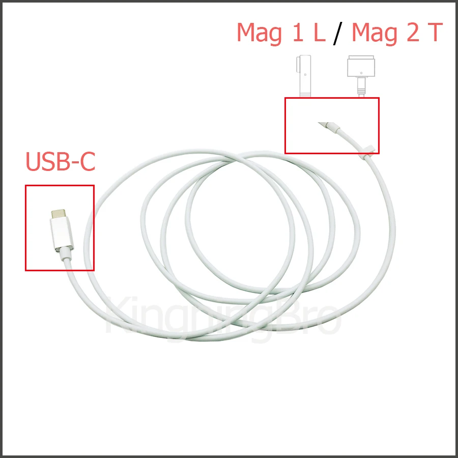 USB C Тип к Mag 1 L 2 T адаптер кабель для MacBook A1278 A1502 A1398 A1466 45 Вт 60 85 зарядный | Компьютеры