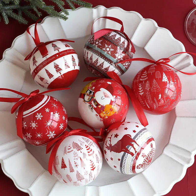 

7,2 см Рождественский шар «сделай сам», подвеска на рождественскую елку, украшения для домашней вечеринки, рождественской вечеринки, с новым годом 2023, рождественские подарки для детей