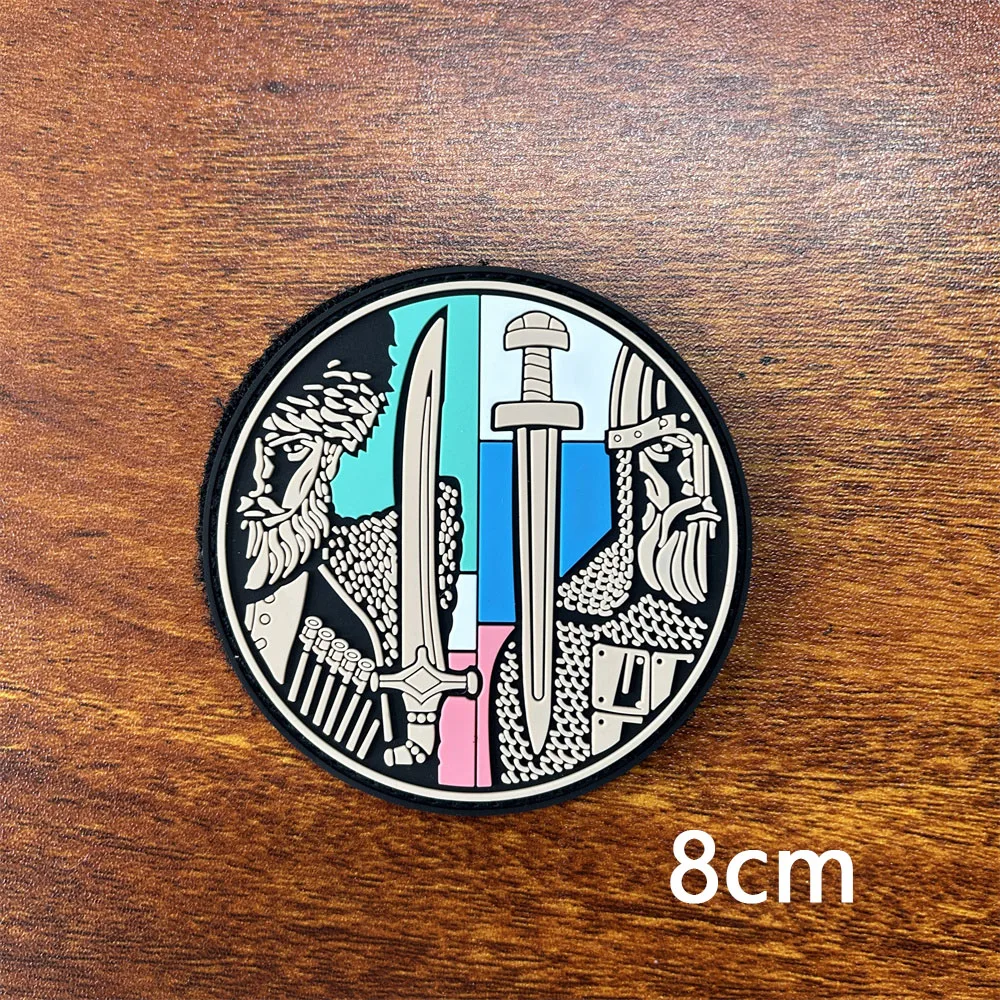 Значок-скелетоны для снайпера двойная винтовка 3D ПВХ тактическая нашивка