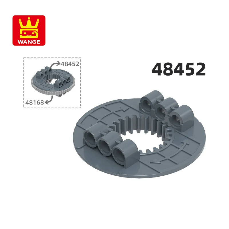 48452 г/18 шт. Детский конструктор с 24 зубьями