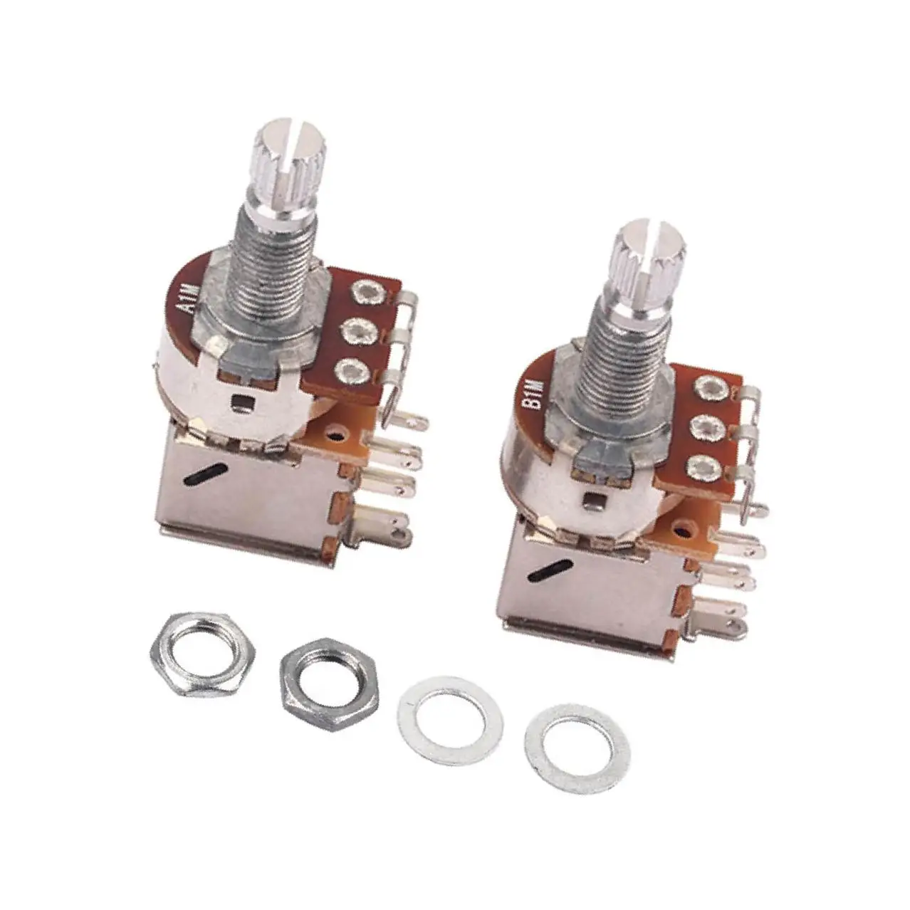 Латунный вал A1M B1M большой потенциометр для электрогитары бас-запчасти