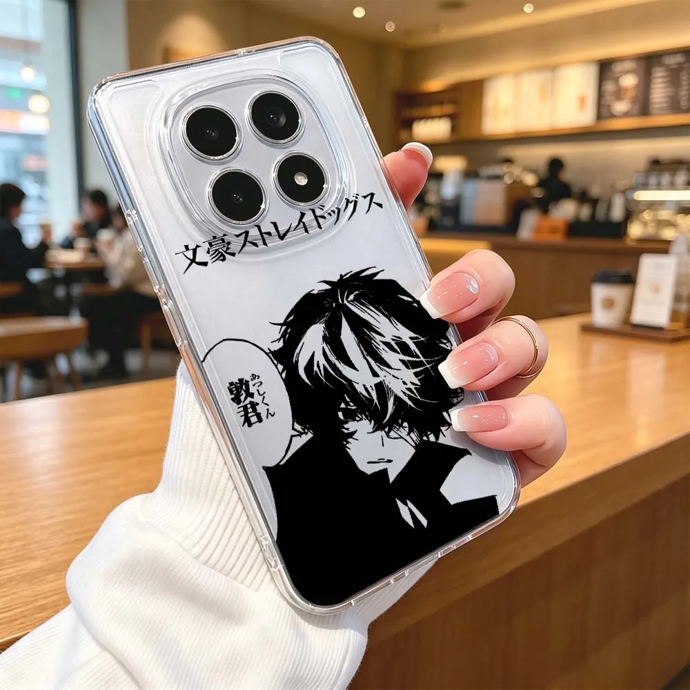 Фото Аниме «Бунго Страй Догс» для Xiaomi POCO X7 X6 X5 F7 F6 F5 F4 M8 M6 C85 C71 Pro Защитный прозрачный чехол для телефона №5