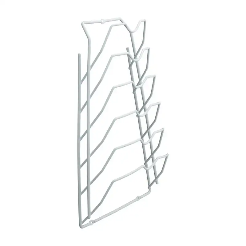 

Cabinet Rack Lid Organizer, 10.6 x 4 x 16.6 inches, White