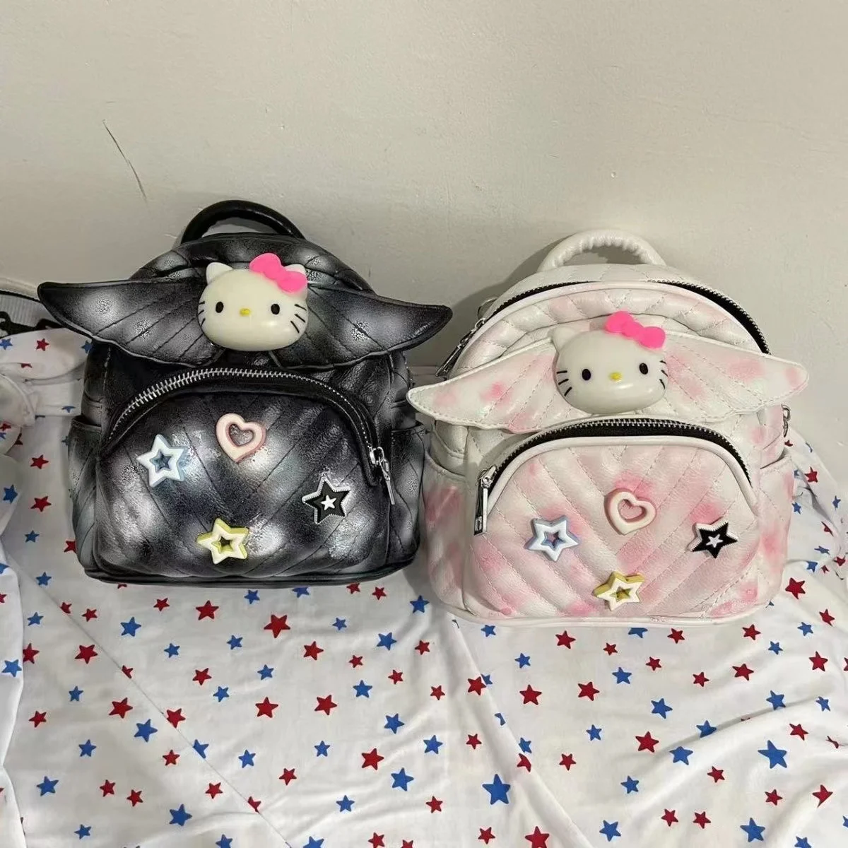 

Sanrio Cartoon Pu Shoudlder Bag Hellokitty Women Bag Anime Student Backpack Fashion Handbag Crossbody Kawaii Cute Gifts