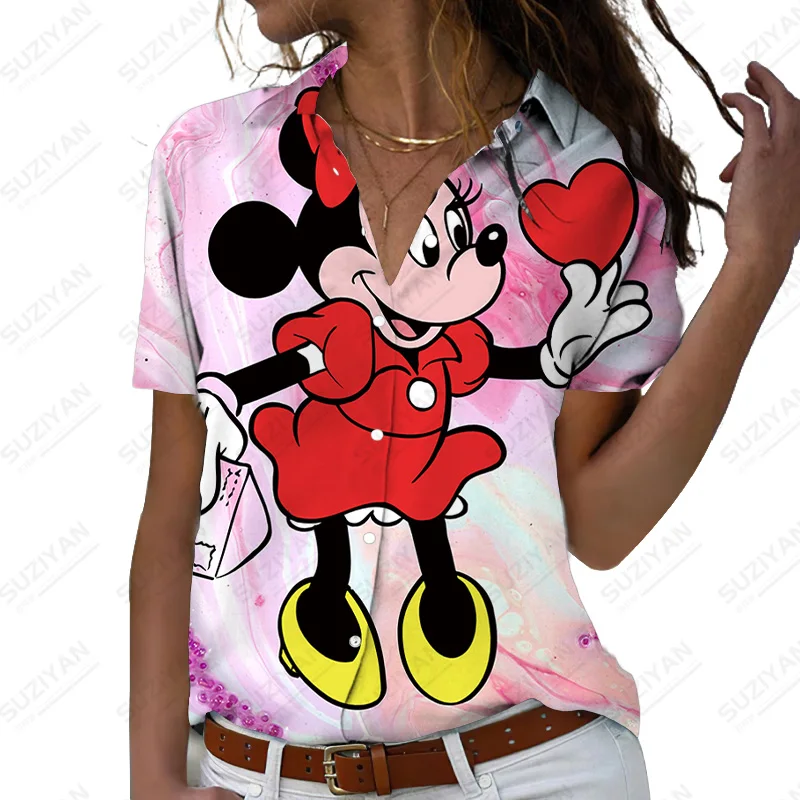 

Женская блузка с V-образным вырезом и коротким рукавом, большого размера