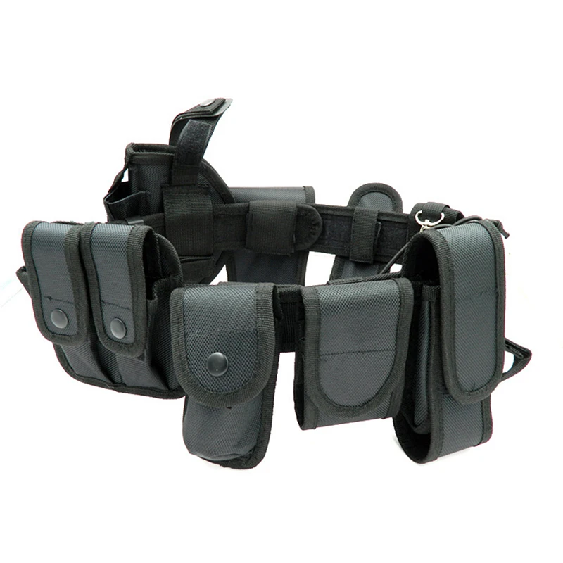 

Multifunctional Security Belts Outdoor Tactical Military Training Polices Guard Utility Kit Duty Belt Belt With Pouch Set
