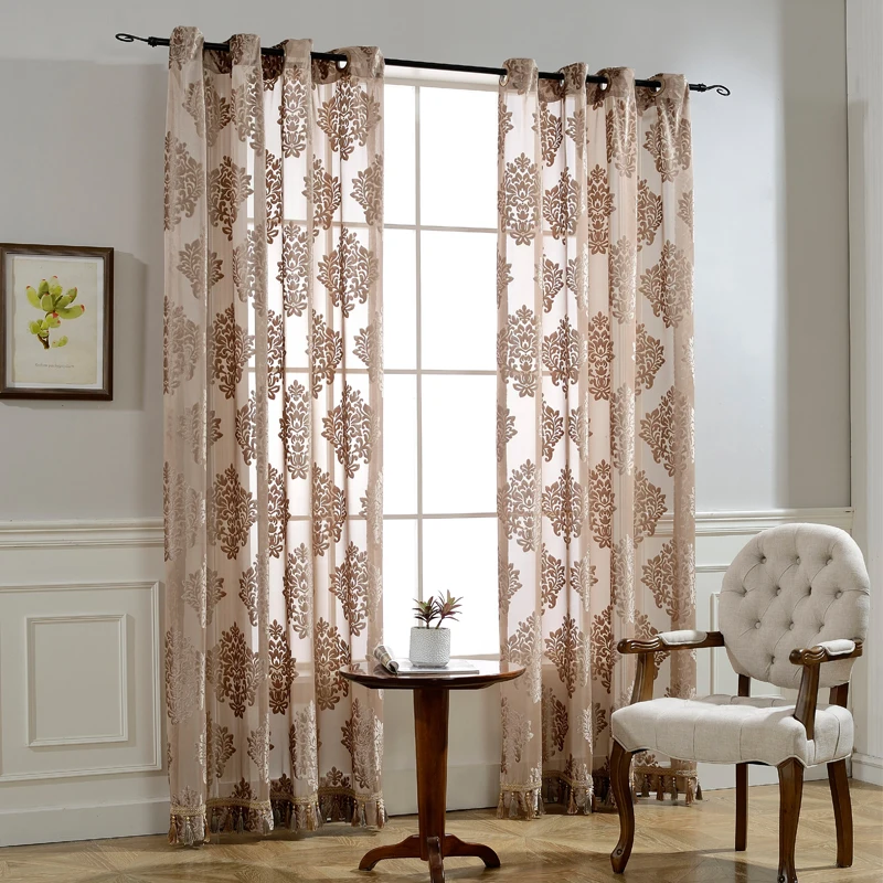 Декоративная занавеска из тонкой ткани драпировка с кисточками для детской