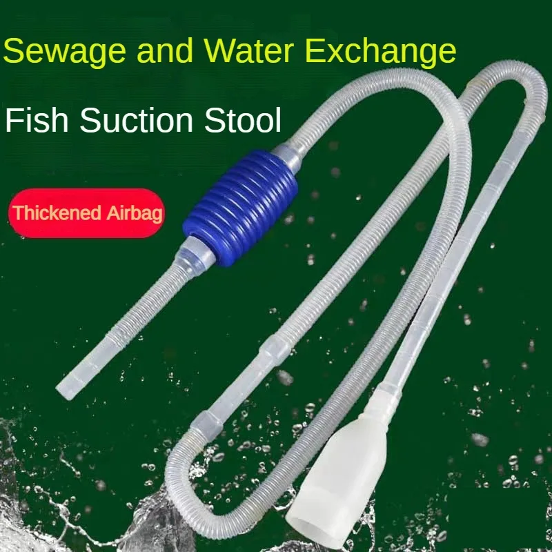 Aquarium Siphon Fish Tank Syphon Vacuum Cleaner Pump Semi-automatic Water Change Changer Gravel Water Filter Acuario Accessories