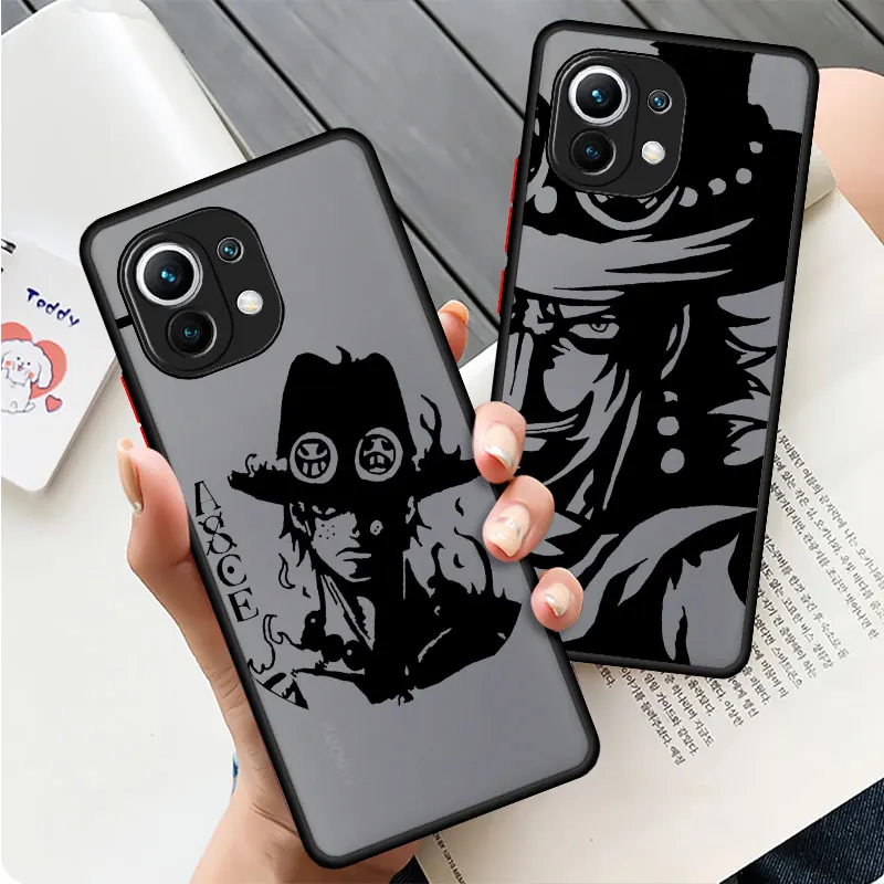 

Matte One Piece Ace Luxury Case Coque for Xiaomi Mi 11T 11X 9T 12X Note 10 11 Lite 10T 12 Poco M3 X3 NFC Poco M3 X3 Pro Poco