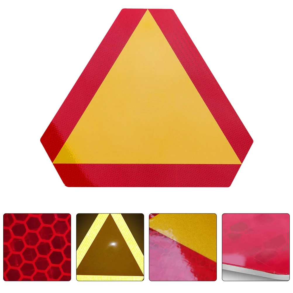 

Sign Car Reflective Slow Moving Board Triangle Vehicle Visible Highly Warning Boards Move Strip Reflectors Auto Signs Strips