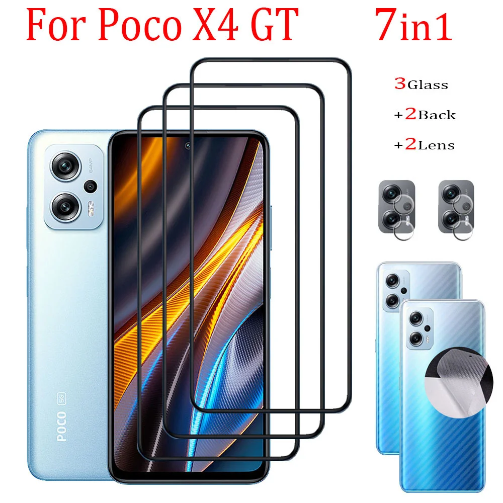 

Glass Для Poco X4 GT Защитное стекло Xiaomi Poco X4 Pro X3 GT Защитная пленка экрана против царапин Для Poco X-4 X-3 Pro 5G аксессуары для телефона Передняя пленка