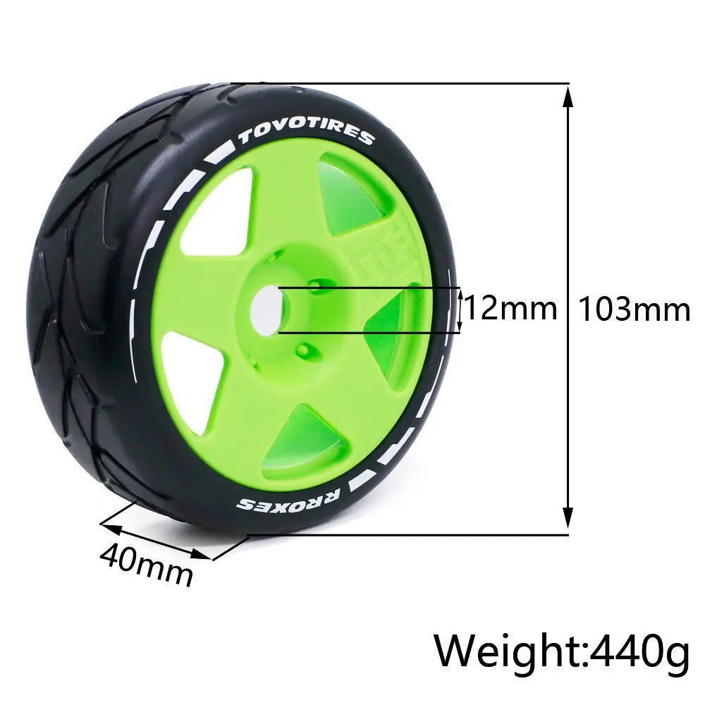 105 мм 1/8 RC Off-Road Багги Шины Колесо 17 Шестигранное для ARRMA Traxxas Redcat Team Losi Kyosho VRX HPI WR8 HSP