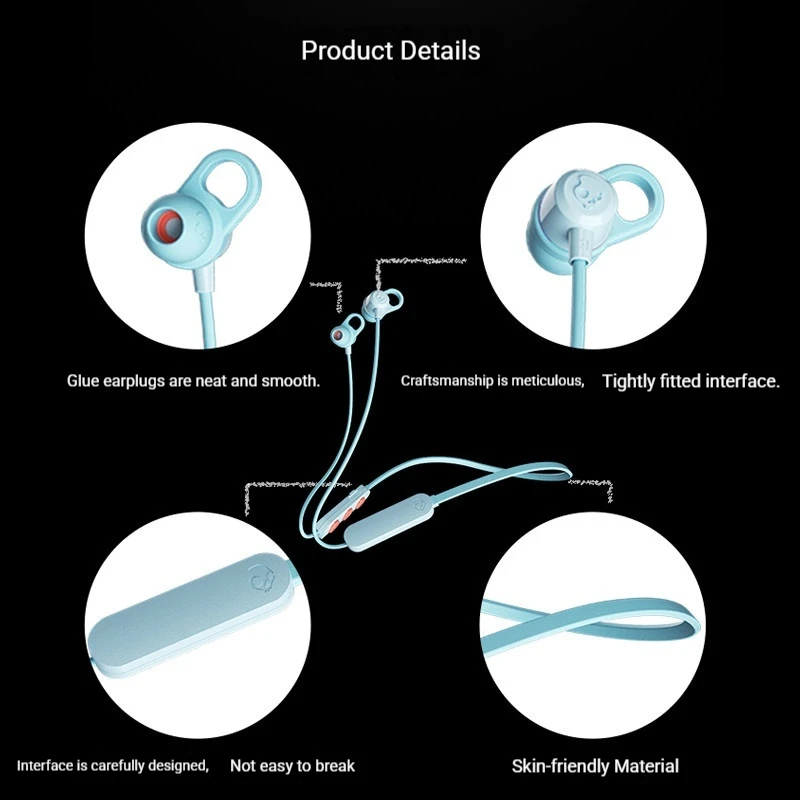 Фото Беспроводные спортивные наушники Skullcandy Jib Plus с Bluetooth 5.0 и встроенным микрофоном для тренировок, бега и занятий в спортзале №4