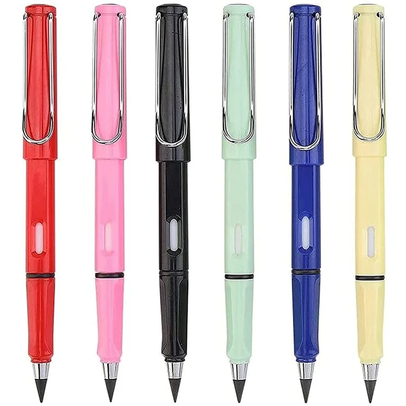 

6Pcs Inkless Pencils,Eternal Pencil, No Ink Pen, Magic Pencils for Kids for Writing Art Sketch Painting Tool Gifts