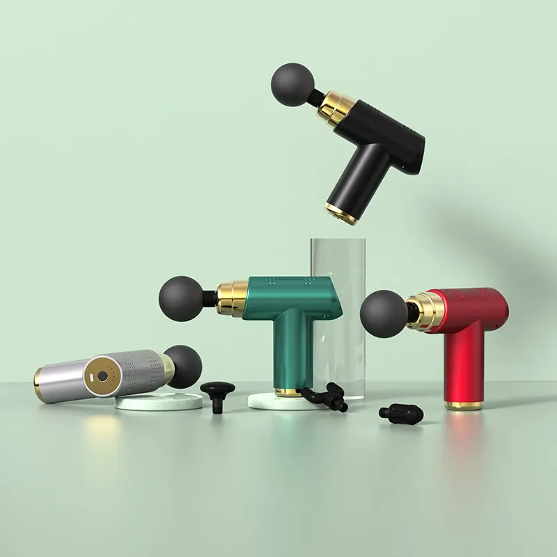 Портативный мини массажер пистолета массажного лицевой для массажера тела