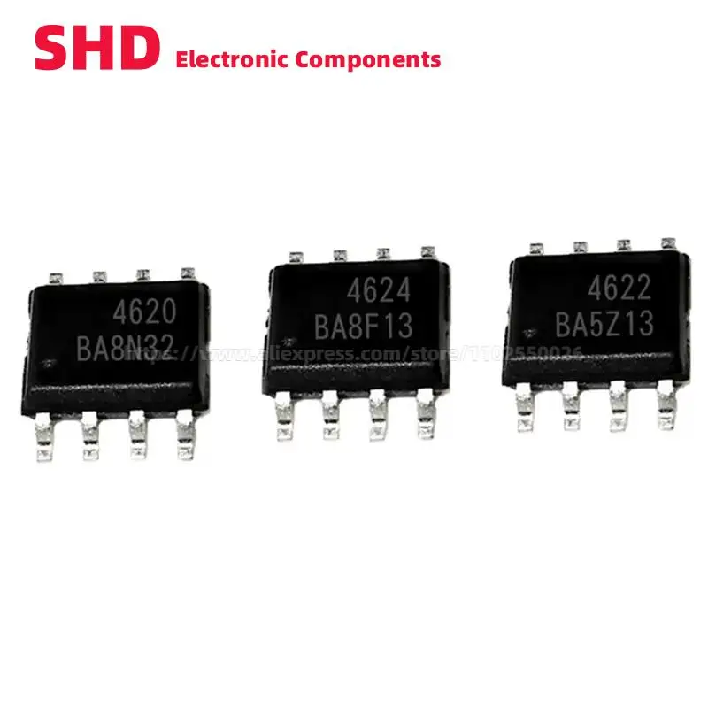 10 шт., AO4615, AO4617, AO4618, AO4619, AO4620, AO4621, AO4622, AO4624, AO4625, AO4882, SOP-8 P и N-Channel МОП-транзистор SMD IC
