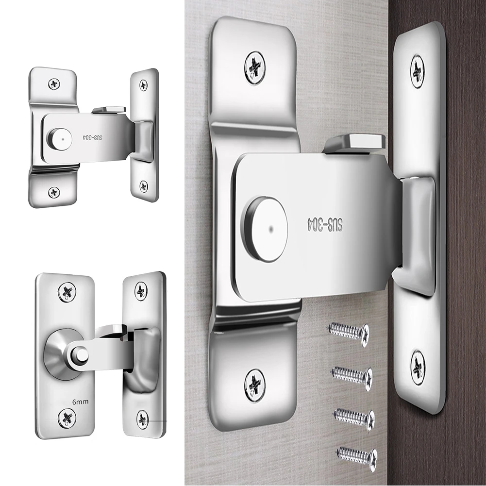 

Window Hook Lock Drawer Right Angle Sheds Sliding Door Stainless Steel Bolt Buckle Cabinet Durable Door Latch Sliding Door Flip