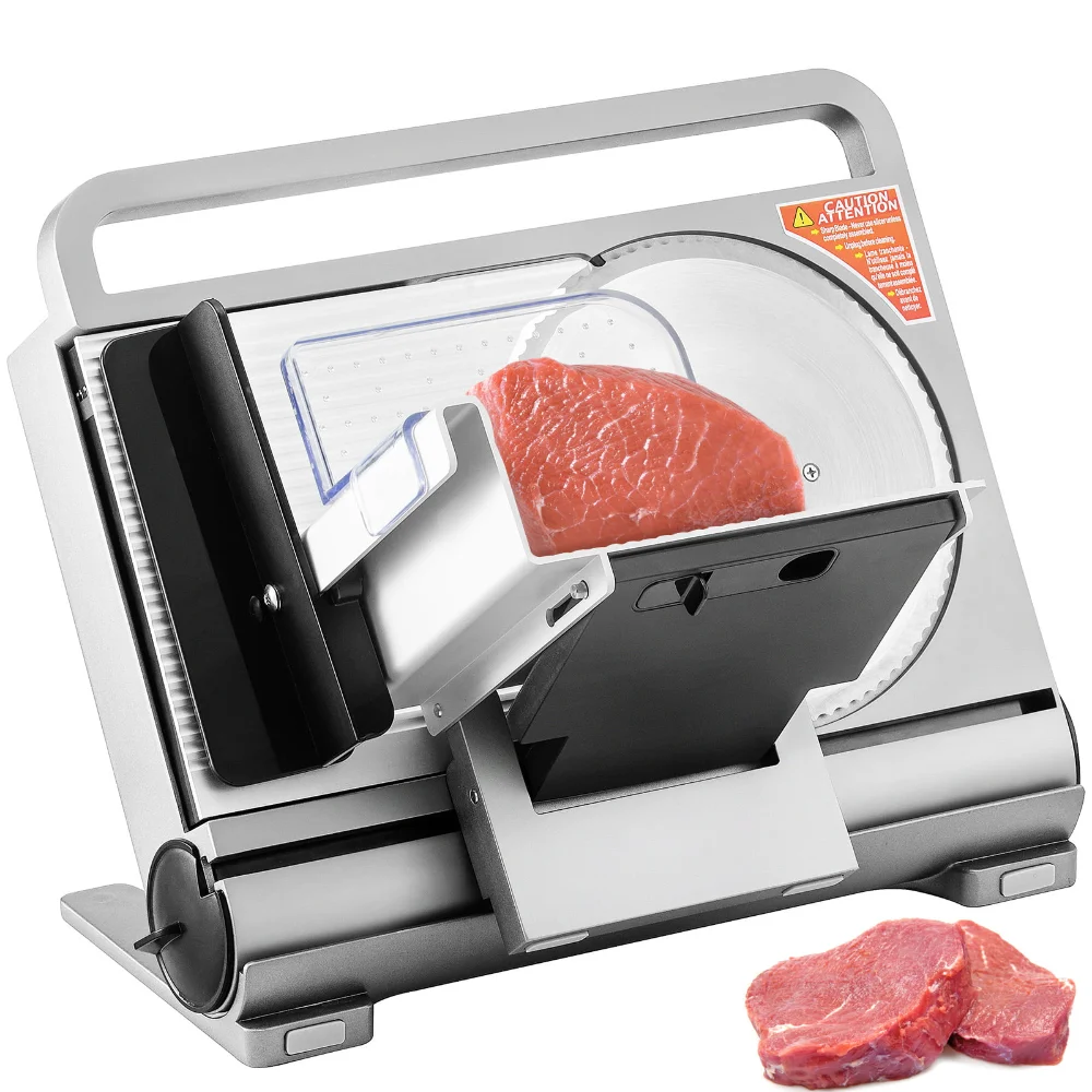 

BENTISM 7.5" Commercial Meat Slicer 45W Electric Deli Slicer for Meat Cheese Bread