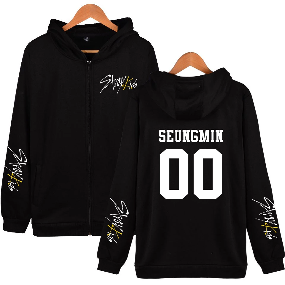 

Stray Kids oversized zipper hoodies sweatshirts women StrayKids Hoodi men Album Yellow Wood Hoodies Zippers Jackets Boy clothes