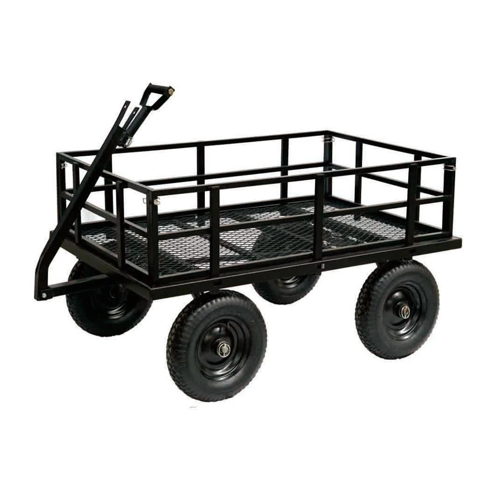 

Top Quality Metal Heavy Duty Folding Steel Outdoor Beach Mesh Cheap Wagon Garden Tool Cart