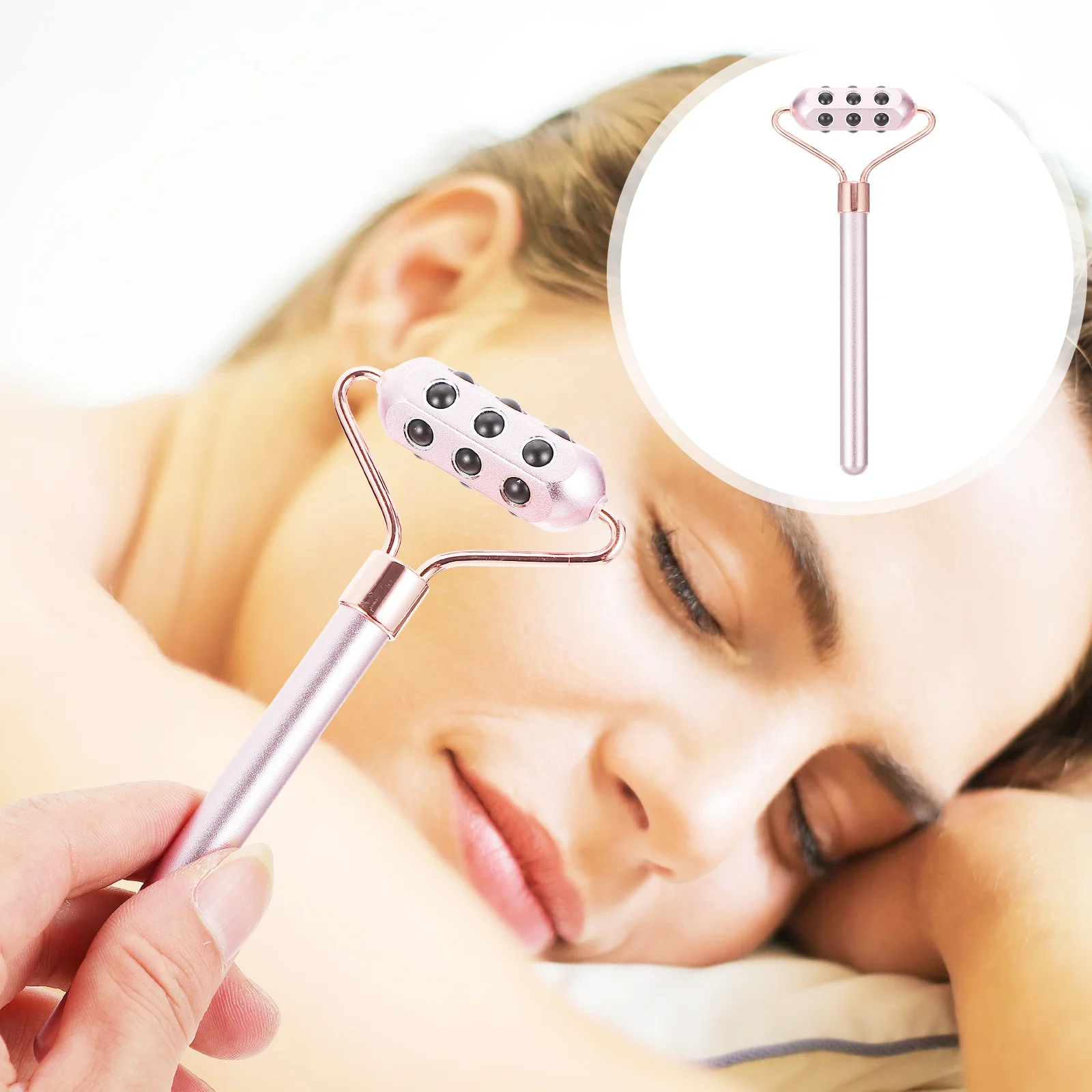 

1Pc Germanium Granule Facial Roller Practical Face Tool Face Roller