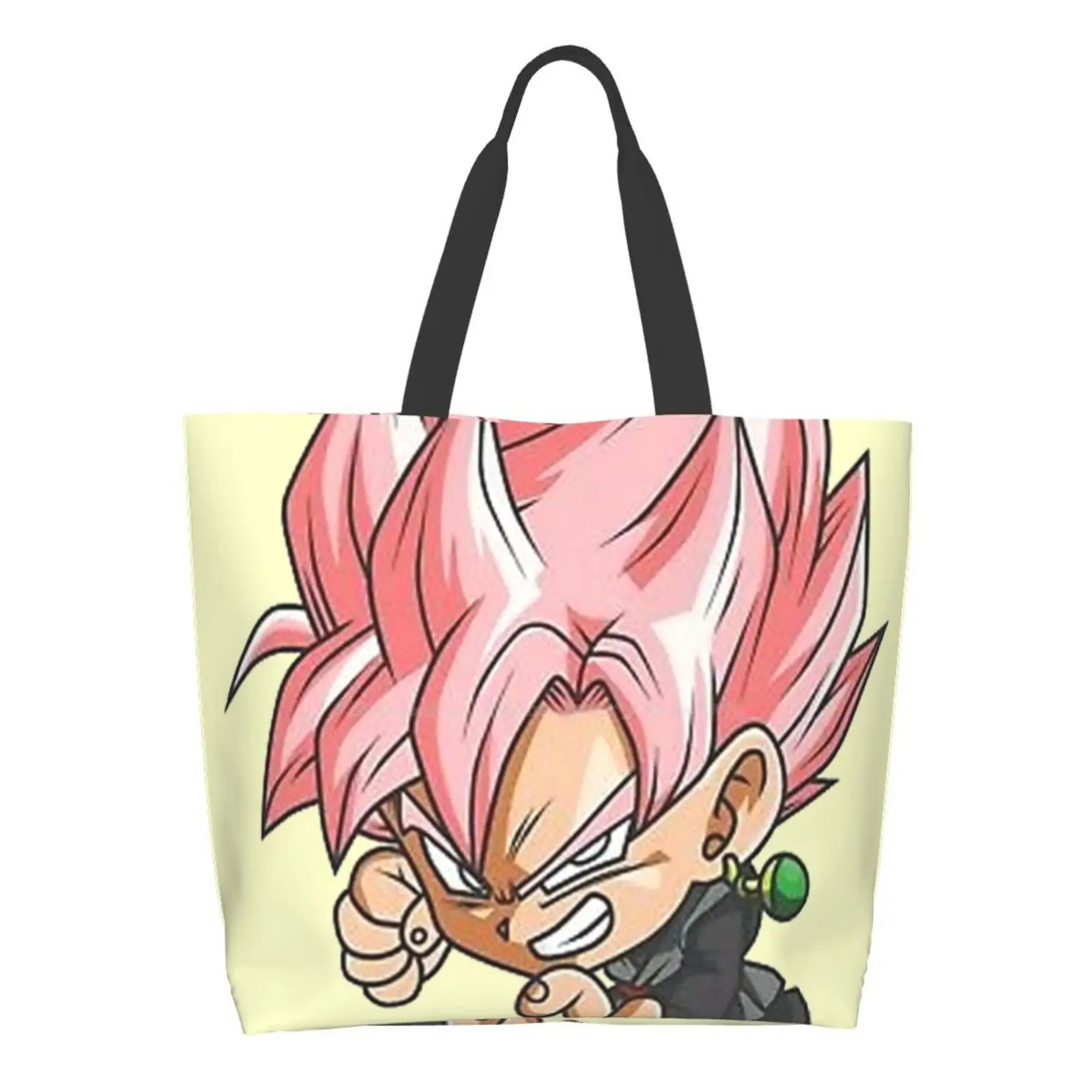 

Goku Chibi Reusable Shopping Bag Tote Large Size Chibi Anime Manga Waifu Saiyan Vegito Goku Vegeta Majin Buu Gohan Frieza