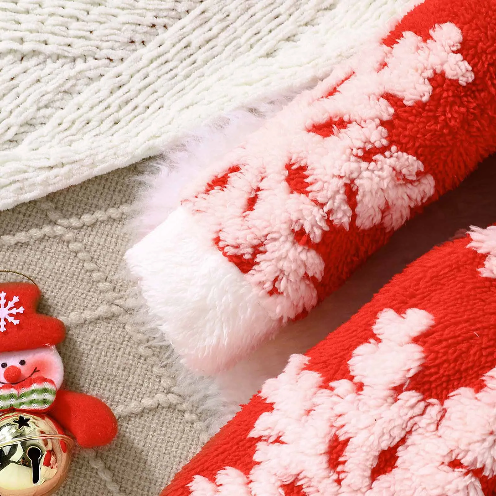 Рождественское детское плюшевое платье Санта-Клауса с длинными рукавами и