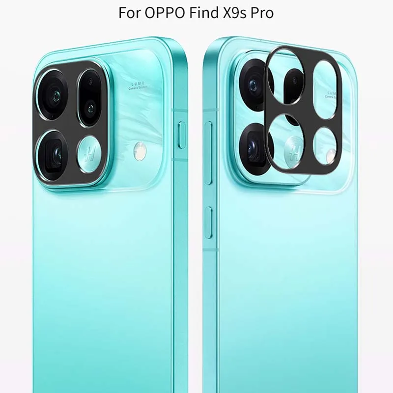 Фото Защитная пленка для камеры Oppo Find X9s Pro: металлическая рамка-накладка от царапин, ультратонкая, с вырезами, для защиты объектива №5