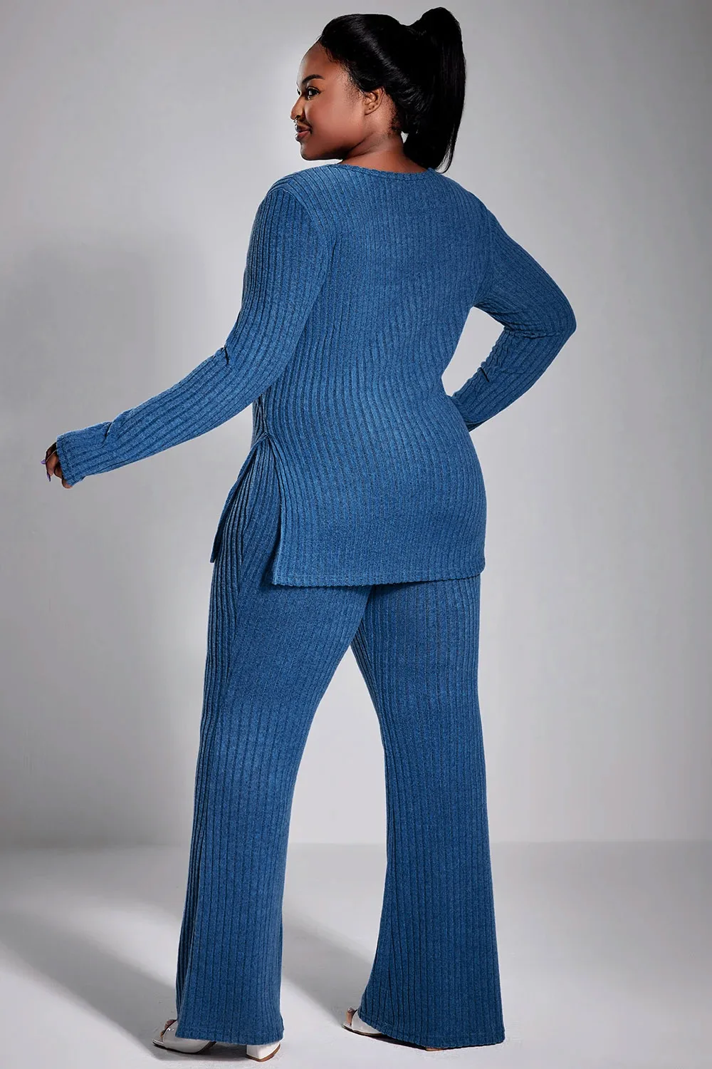 Комплект брюк и топа Royal Blue полиэстер размер плюс