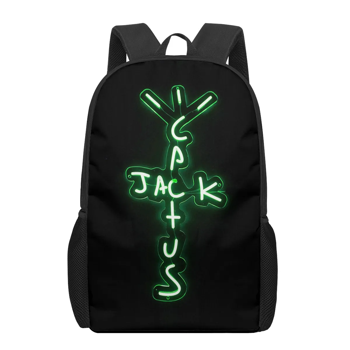 cactus jack letter word 3D Printing Schoolbags for Girls Boys Children Kids School Book Bag 3d Junior Primary Student Bookbags S