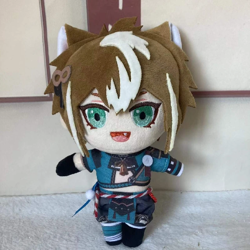 

Аниме игра Genshin Impact Cute Gorou плюшевый телефон косплей мультфильм реквизит аксессуары Inazuma Gorou собака общего назначения с одеждой