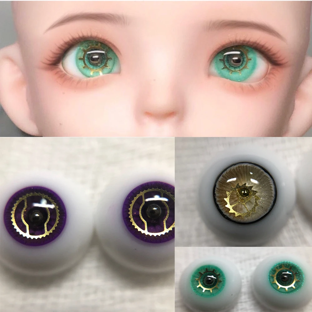 

Pre-sale Doll Eyes Resin 10/12/14/16/18mm DIY Handmade Doll Accessories Eyeball Gear For 1/3 1/4 1/6 BJD SD Do