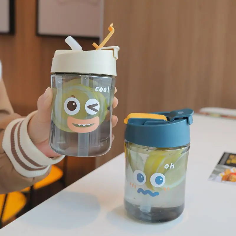 

500Ml Kawaii Cartoon Water Bottle Summer Portable Student Plastic Water Cup Cute Children's Water Cup Suitable For Girls