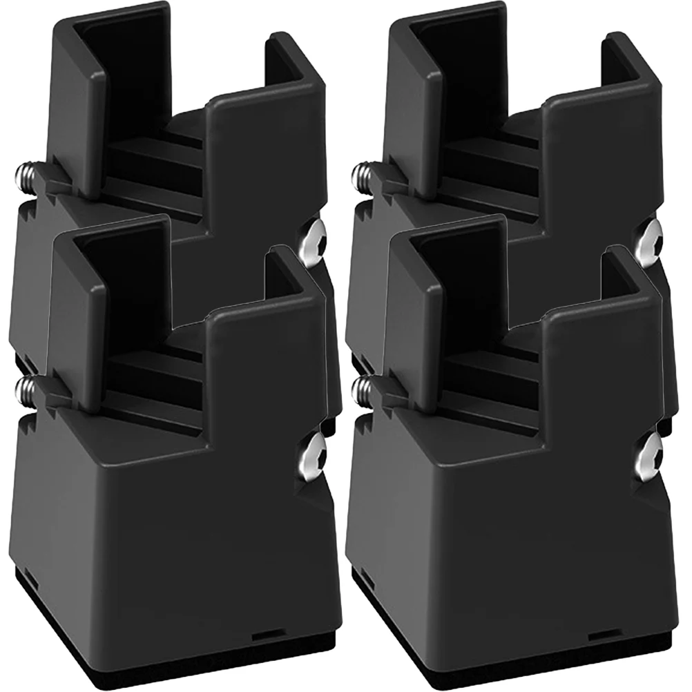 4 шт. ножки кровати повышенный коврик для стола черные рамы регулируемые