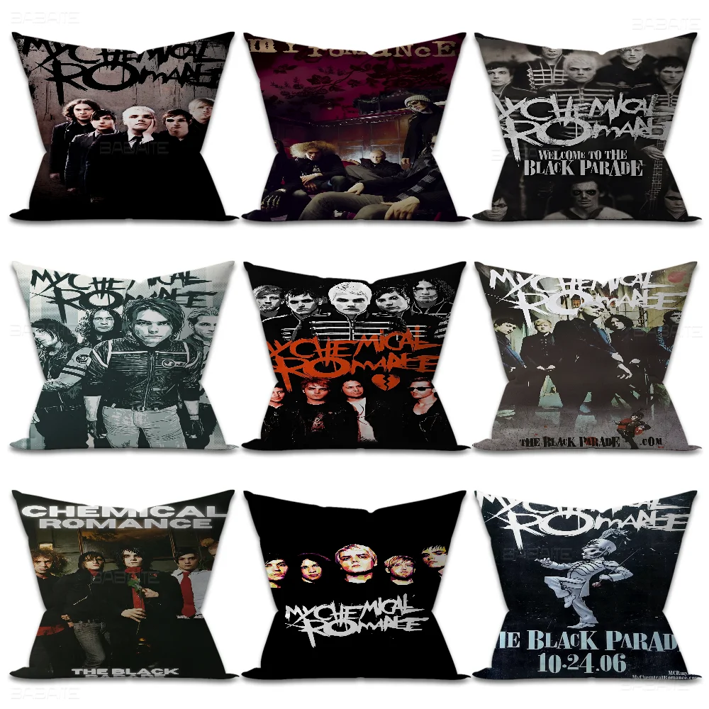 My C-Chemical R-Romance Band 45*45cm Cushion Cover Pillow Decor Pillowcase Home For Couch