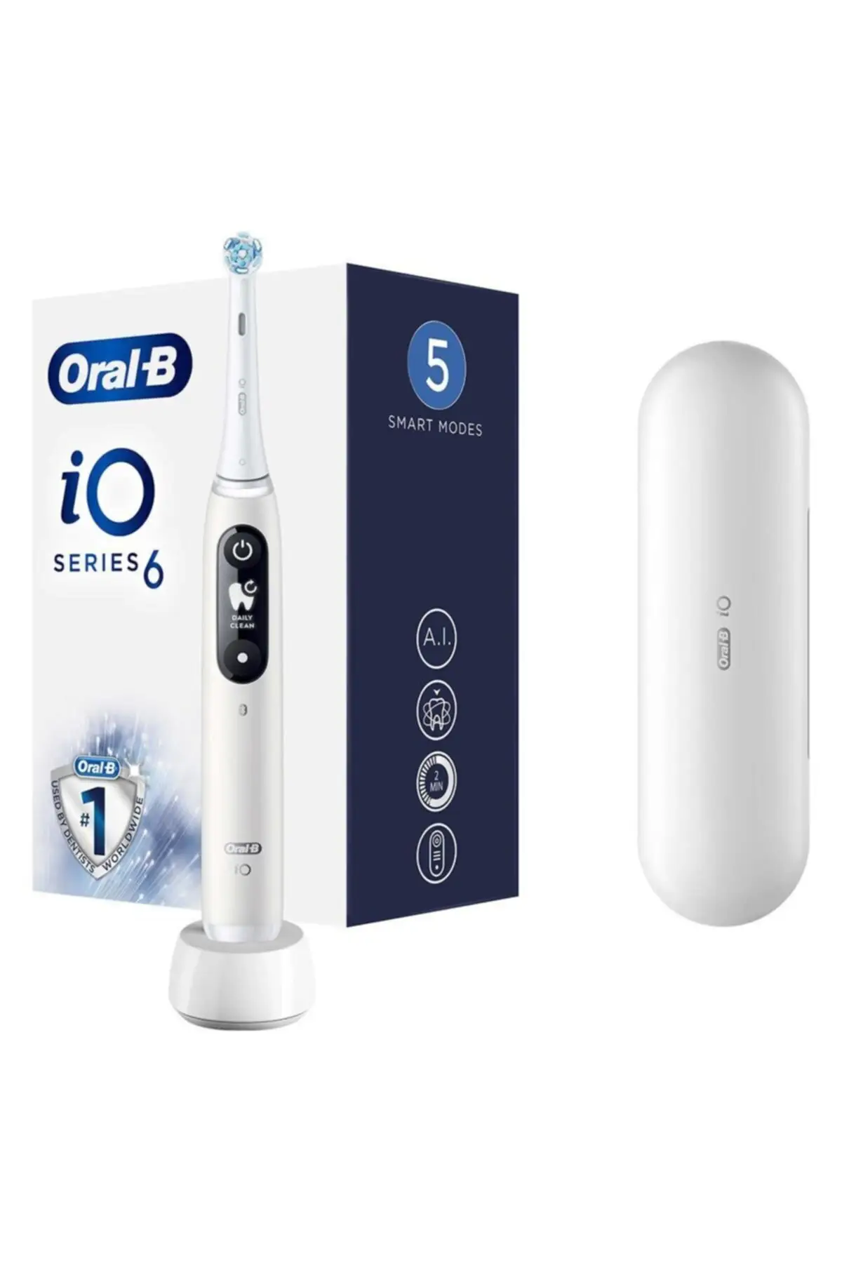 Электрическая зубная щетка Oral-B iO Series 6 White, белый