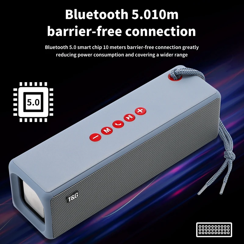 

Bluetooth-Колонка TG271, портативная, водонепроницаемая, IPX4, с поддержкой TF-карты
