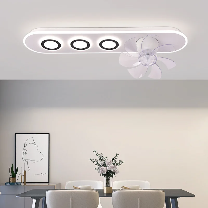 Потолочный вентилятор для столовой простой светильник обеденного стола