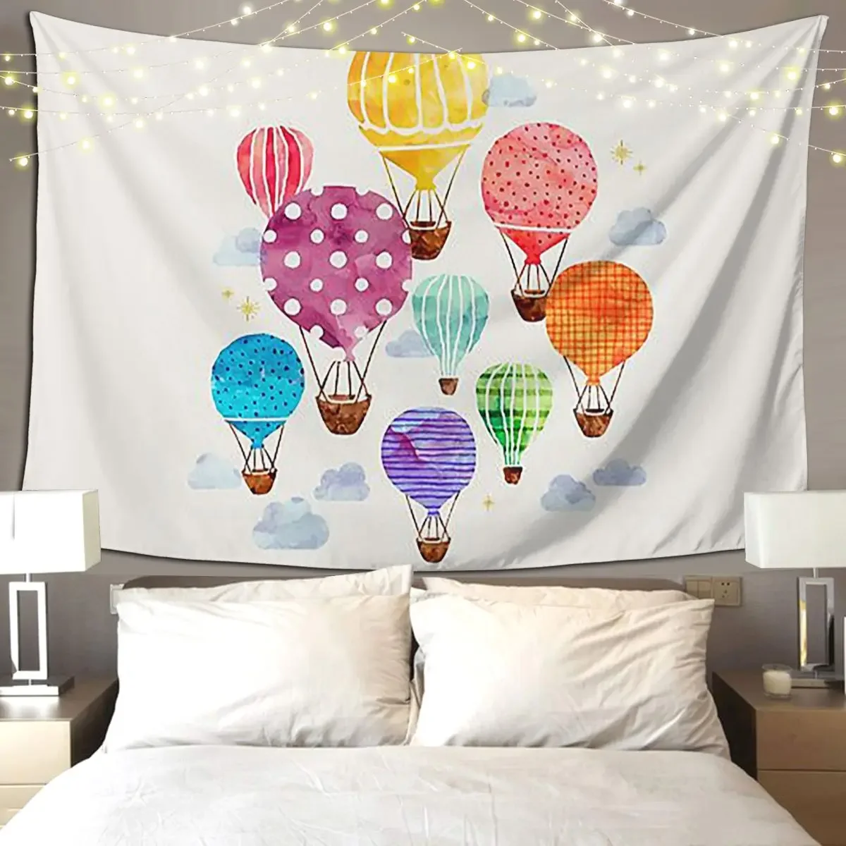 Гобелен с воздушными шарами Забавный настенный подвесной эстетический домашний