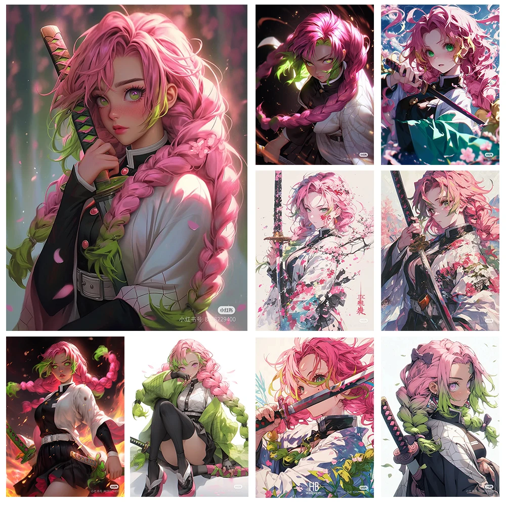 Набор для алмазной живописи сделай сам из японского аниме