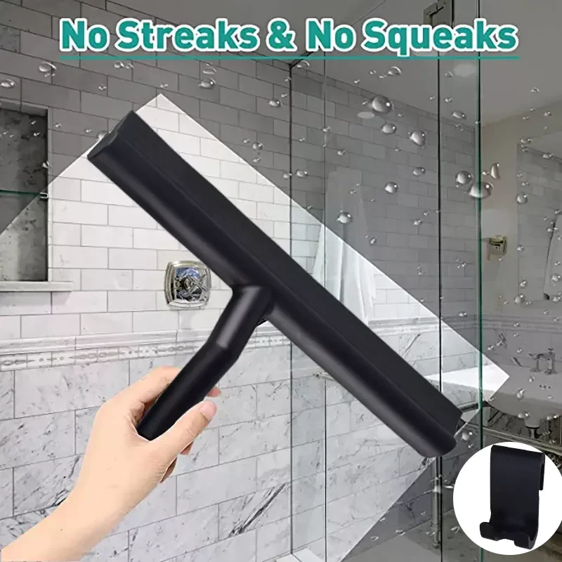 

Window Cleaner Glass Door Shower Scraper Rubber Window Household Water Wall Hanging Mirror With Handle Cleaning Hanging