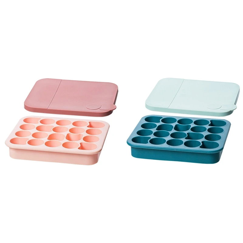 

20 Compartment Kitchenware Ice Cube Chocolate Mold Box with Lid for Home Tool