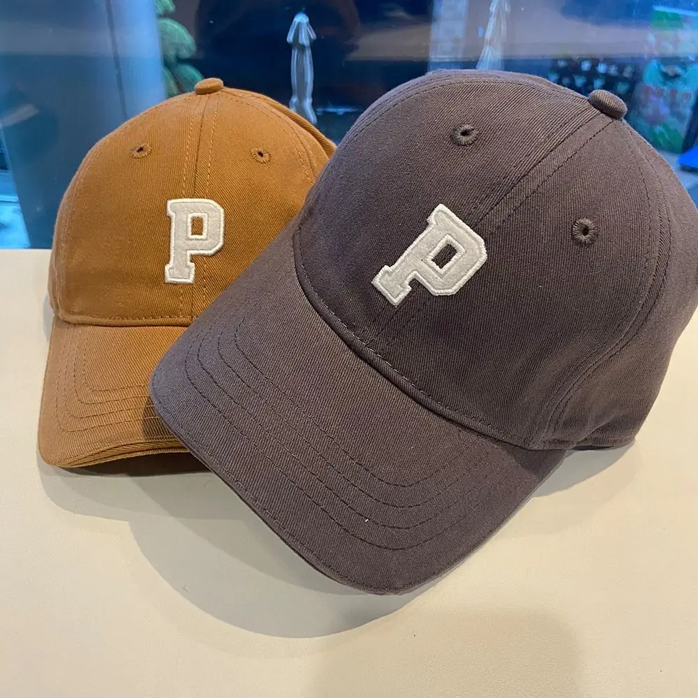 

Модные бейсболки с Вышивкой Букв P, детская повседневная Регулируемая Солнцезащитная шляпа, шапка в стиле хип-хоп