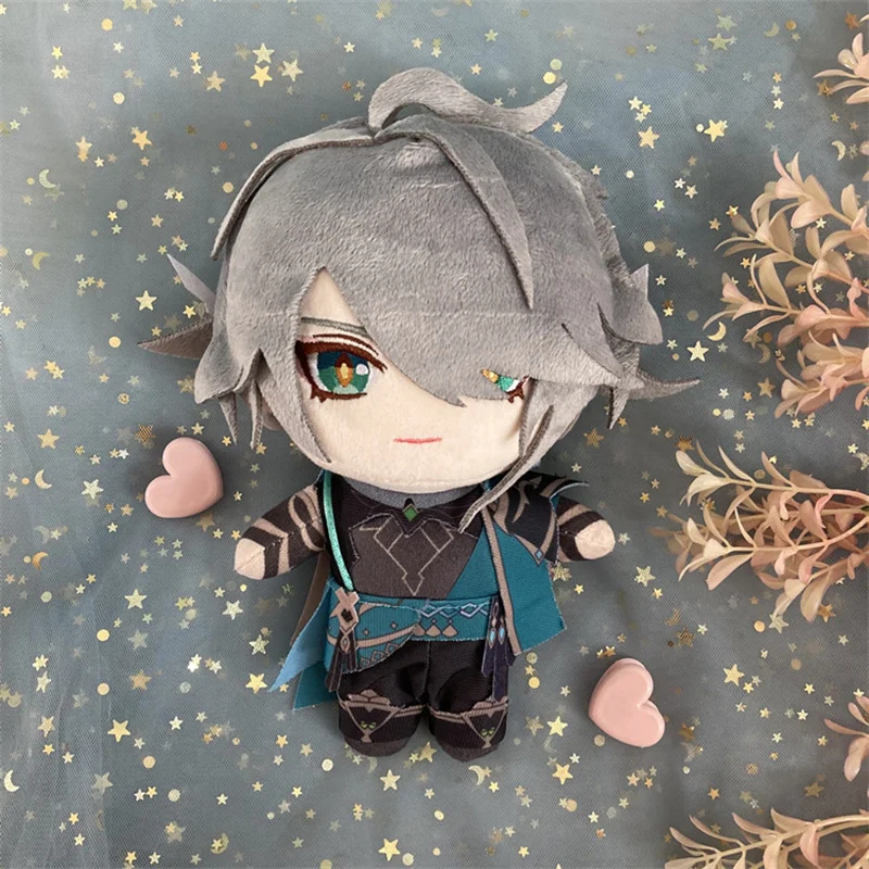 

20cm Game Anime Genshin Impact Cosplay Sumeru Al Haitham Kawayi Soft Outfit Plush Toy Doll Pillows Doll and Cloth Christmas Gift