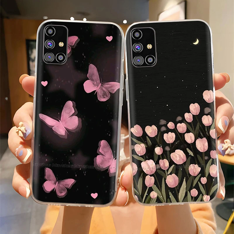 Фото Чехол для Samsung Galaxy M31S SM-M317F M 31s, прозрачный противоударный мягкий силиконовый защитный чехол для телефона Samsung M31s M317 Bumper Funda №3