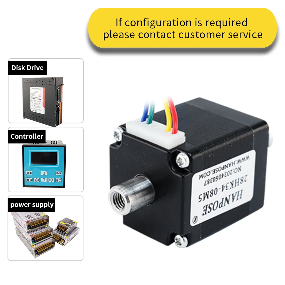 28HK34 полый двухосевой шаговый двигатель NEMA11 3 6 В а двухфазный гибридный маленький