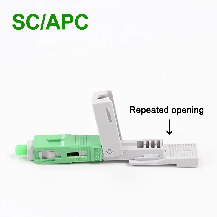 High quality Fiber Optic Quick Connector FTTH 2308 SC APC Single-Mode Fiber Optic New Model Optic Fast Connector Free Shipping