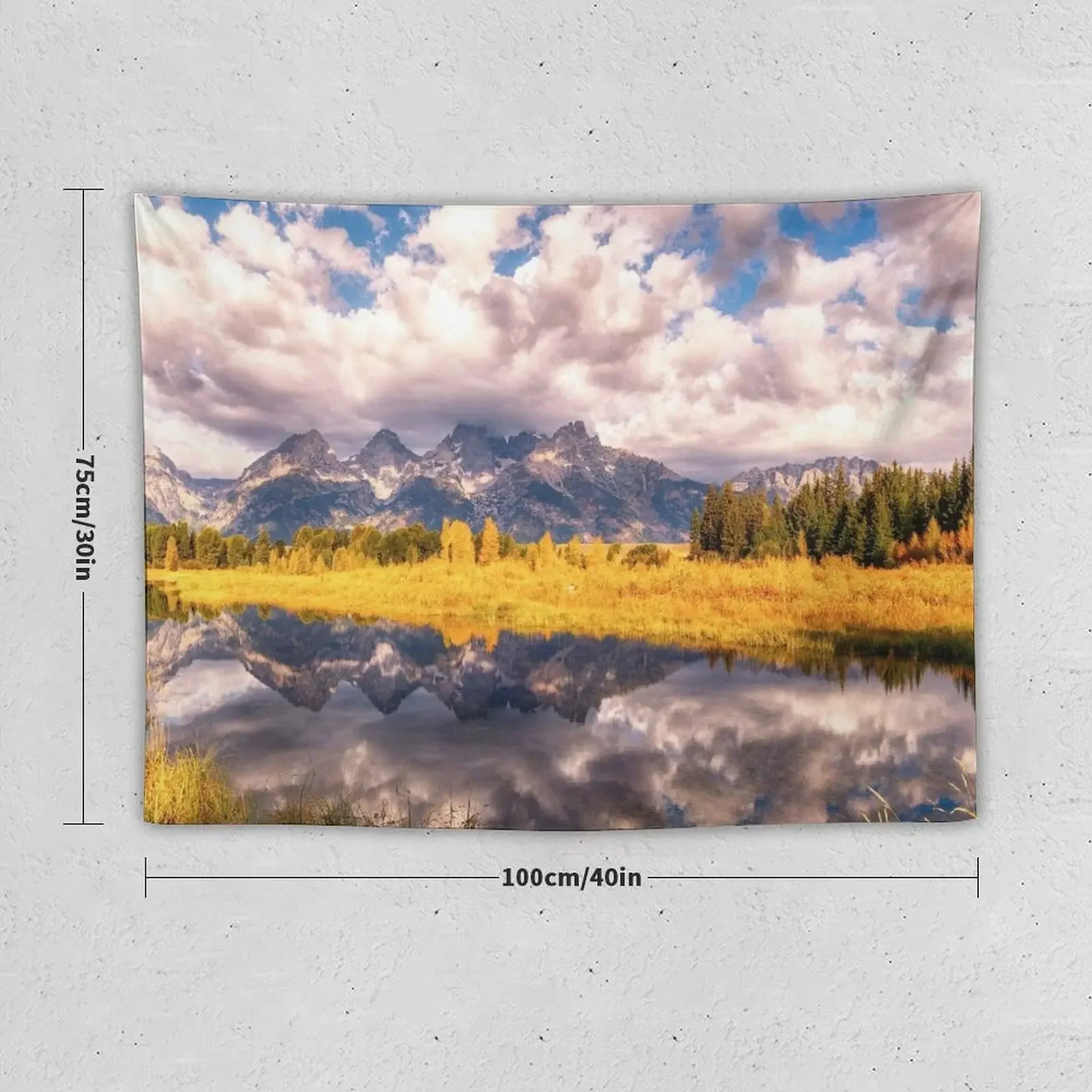 Гобелен The Grand Tetons рассеивающийся на стену Настенный декор настенный гобелен