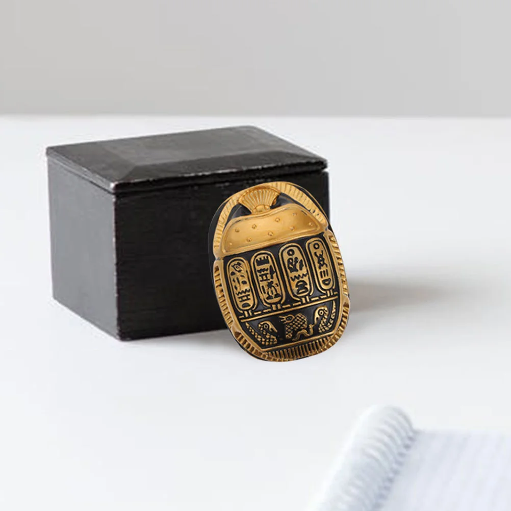 Египетский жук орнамент скульптура из смолы декор фигурка Scarab домашний офис