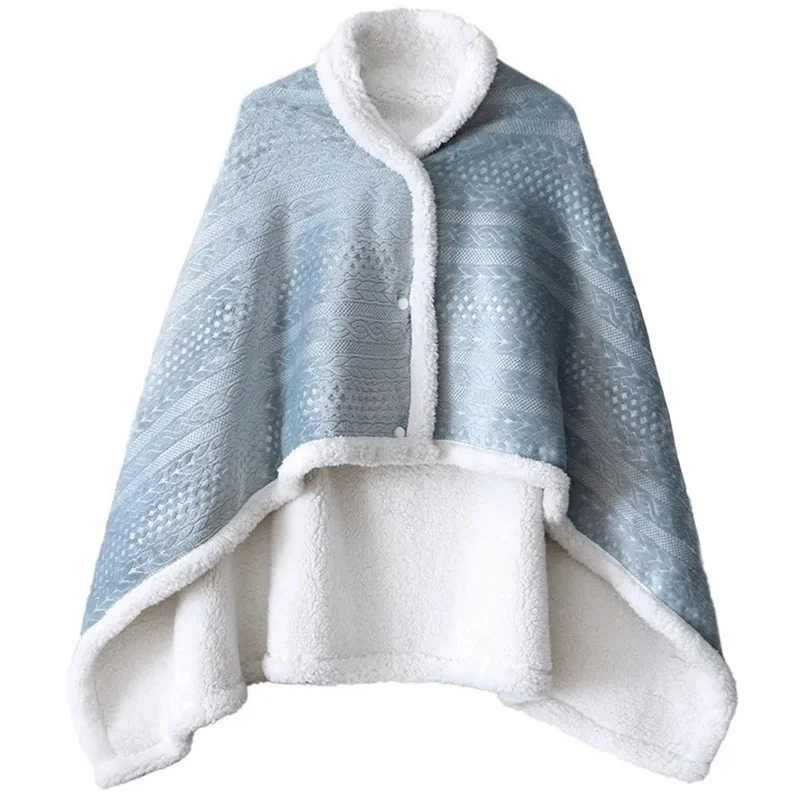

Фланелевая накидка, Женская шаль, новинка 2023, весна-осень-зима, корейское повседневное женское пальто, домашнее одеяло
